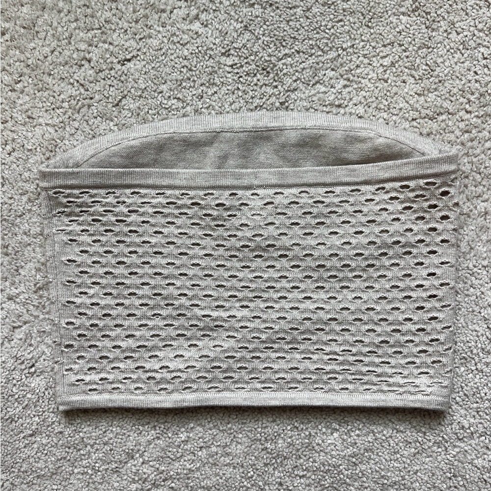 Aerie Knit Bandeau Tube Top – Size M – Neutral Beige / Taupe - Picture 3 of 5